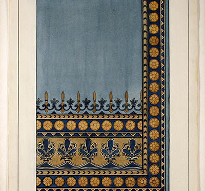 Assyrian Ornament-Original Design for Curtain